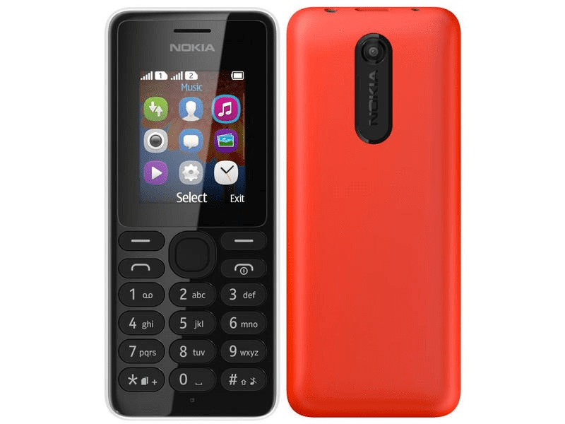 Nokia 108 Klasszikus Kártyafüggetlen Mobiltelefon, Fekete