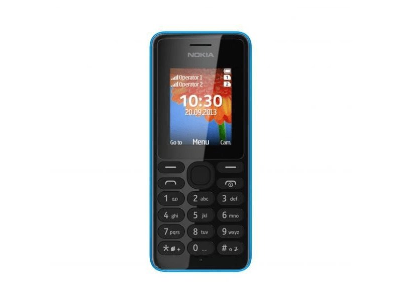 Nokia 108 Klasszikus Kártyafüggetlen Mobiltelefon, Fekete