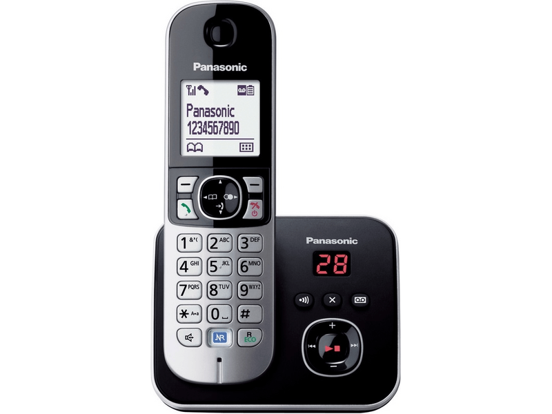 Panasonic TG6821 DECT telefon, crna/srebrna