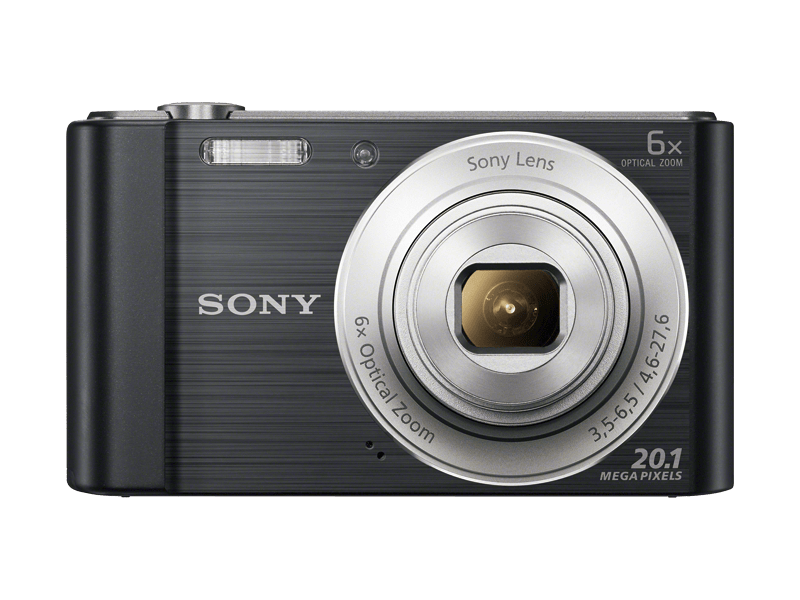 Sony Cyber-Shot DSCW810B 20,1 MPx Fényképezőgép 6 x optikai zoommal, Fekete