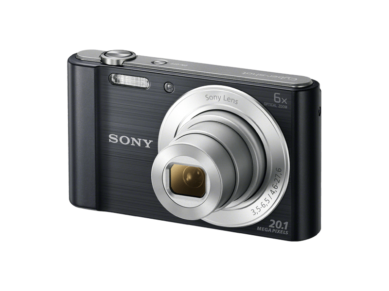 Sony Cyber-Shot DSCW810B 20,1 MPx Fényképezőgép 6 x optikai zoommal, Fekete