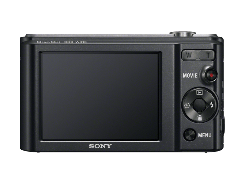 Sony Cyber-Shot DSCW810B 20,1 MPx Fényképezőgép 6 x optikai zoommal, Fekete