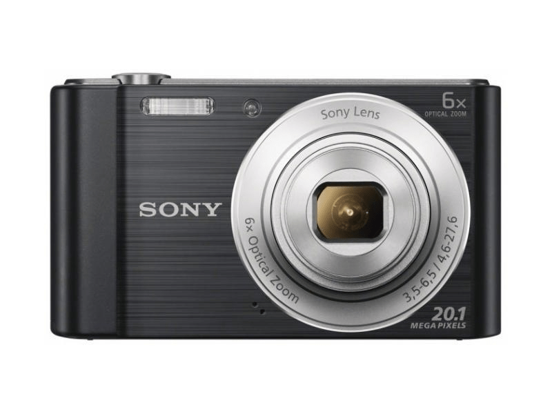 Sony Cyber-Shot DSCW810B 20,1 MPx Fényképezőgép 6 x optikai zoommal, Fekete