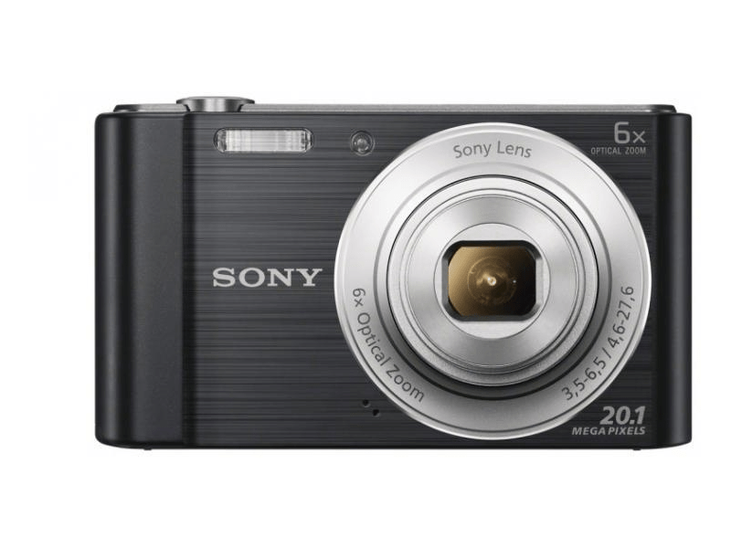 Sony Cyber-Shot DSCW810B 20,1 MPx Fényképezőgép 6 x optikai zoommal, Fekete