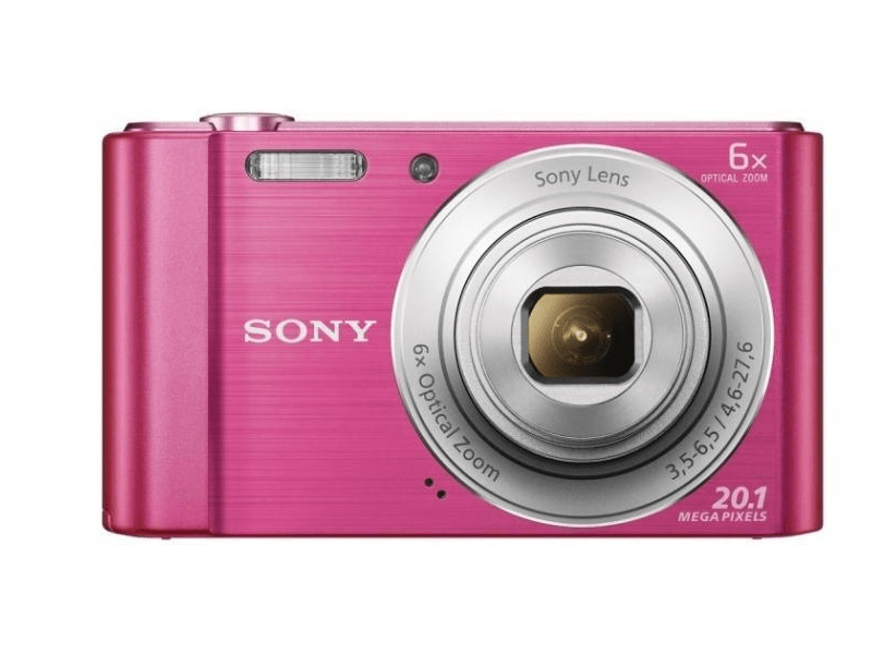 Sony Cyber-Shot DSCW810B 20,1 MPx Fényképezőgép 6 x optikai zoommal, Fekete