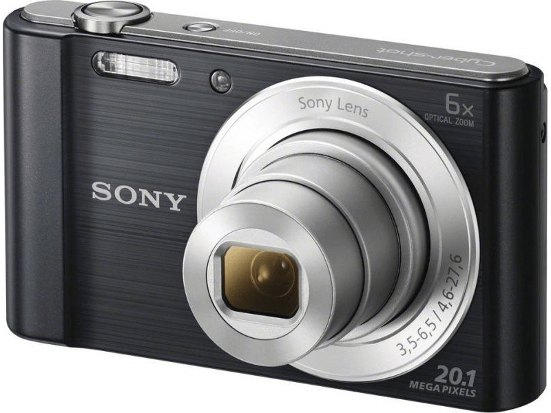 Sony Cyber-Shot DSCW810B 20,1 MPx Fényképezőgép 6 x optikai zoommal, Fekete