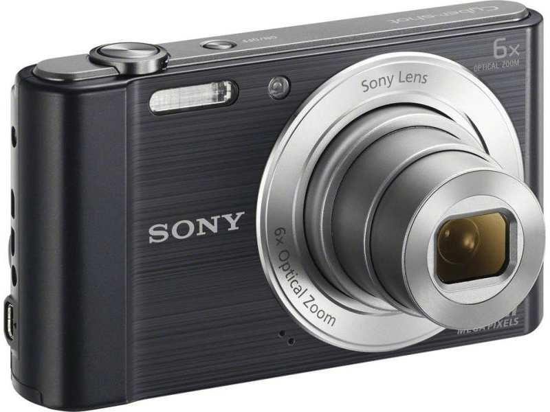Sony Cyber-Shot DSCW810B 20,1 MPx Fényképezőgép 6 x optikai zoommal, Fekete