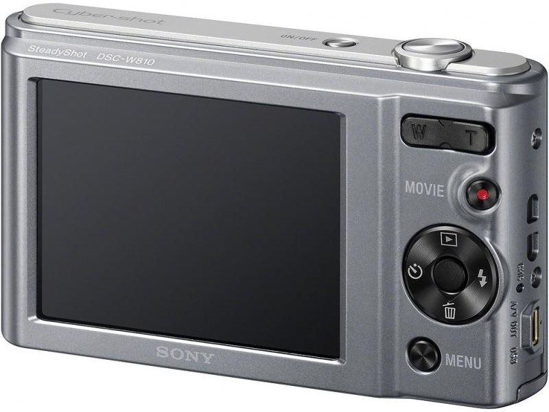 Sony Cyber-Shot DSCW810S 20,1 MPx Fényképezőgép 6 x optikai zoommal, Ezüst
