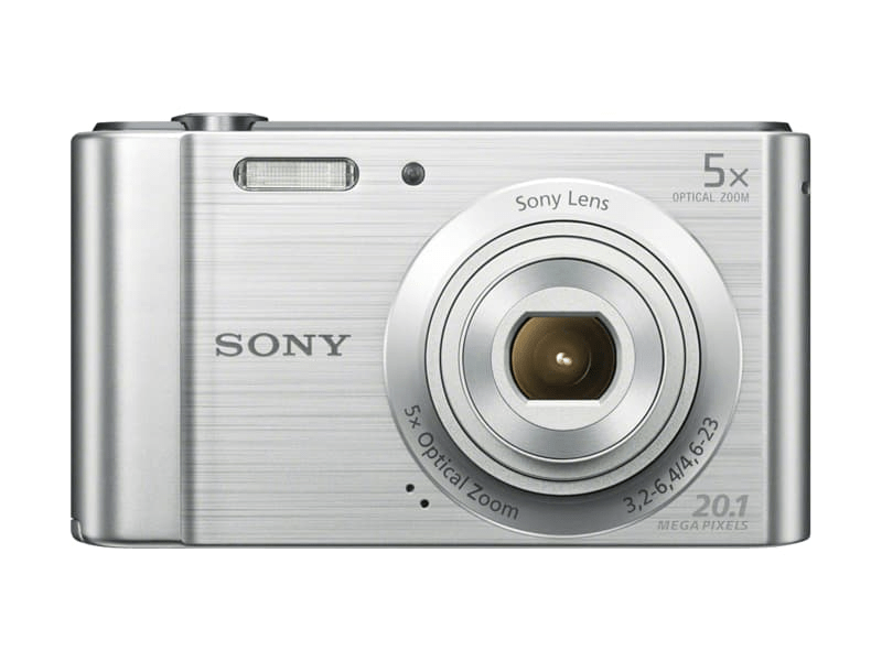 Sony Cyber-Shot DSCW800S 20,1 MPx Fényképezőgép 5x optikai zoommal, Ezüst