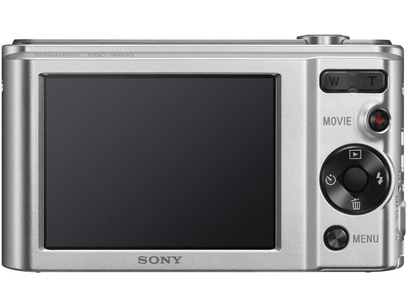 Sony Cyber-Shot DSCW800S 20,1 MPx Fényképezőgép 5x optikai zoommal, Ezüst