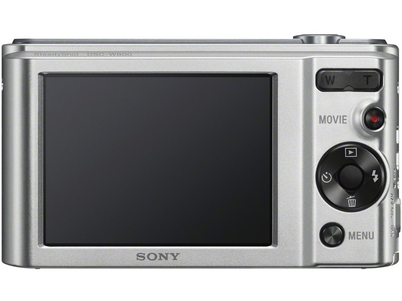 Sony Cyber-Shot DSCW800S 20,1 MPx Fényképezőgép 5x optikai zoommal, Ezüst