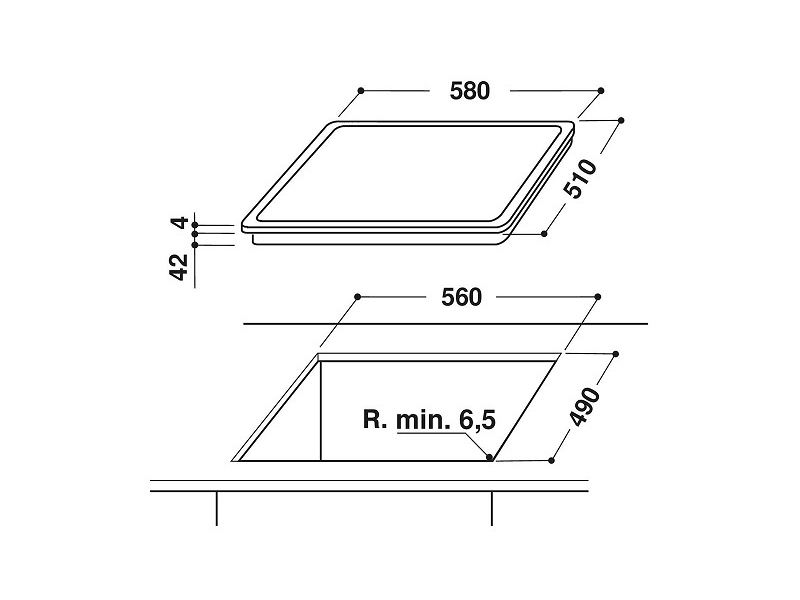 Whirlpool AKT 8090/NE Beépíthető kerámia főzőlap