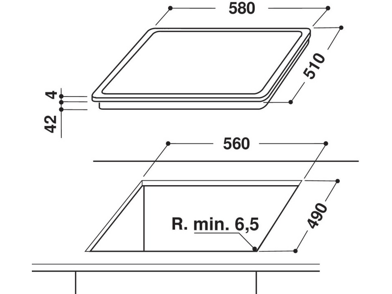 Whirlpool AKT 8130/NE Beépíthető kerámia főzőlap