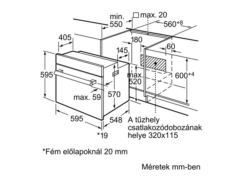 BOSCH HBN539E5 Beépíthető sütő