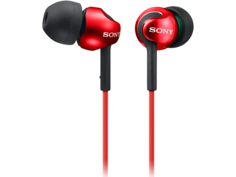 Sony MDR-EX110LPR In-Ear Fülhallgató, Piros