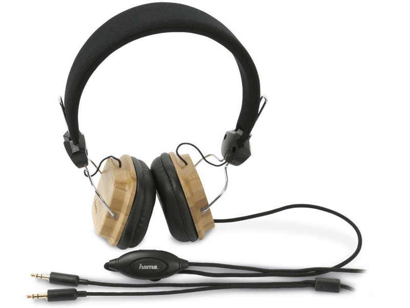 Hama 51668 Bamboo Headset, Fekete