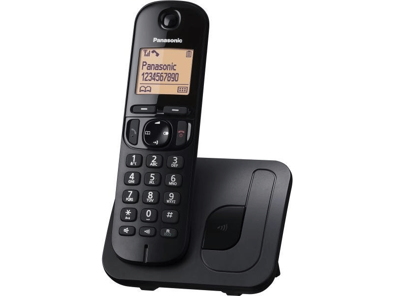 Telefon Panasonic TGC210, crni