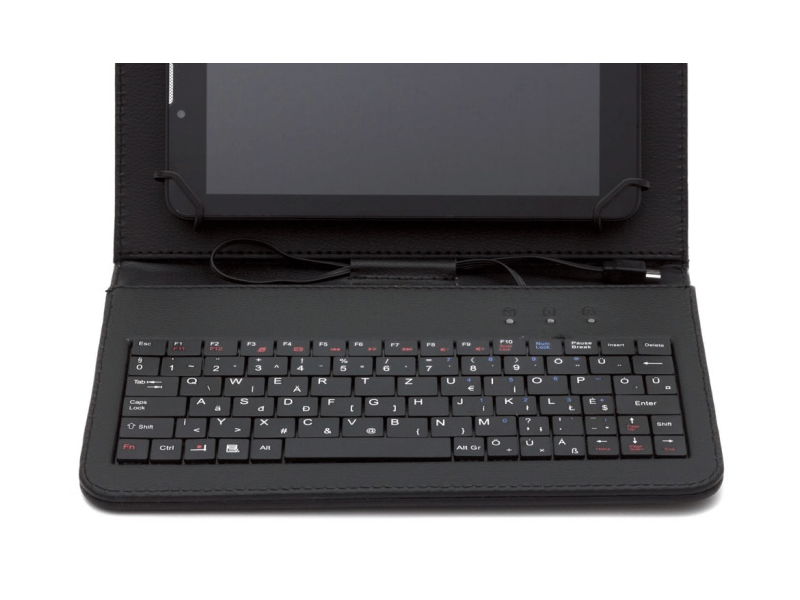 Alcor KB70X 7 collos tablet bőrtok magyar billentyűzettel