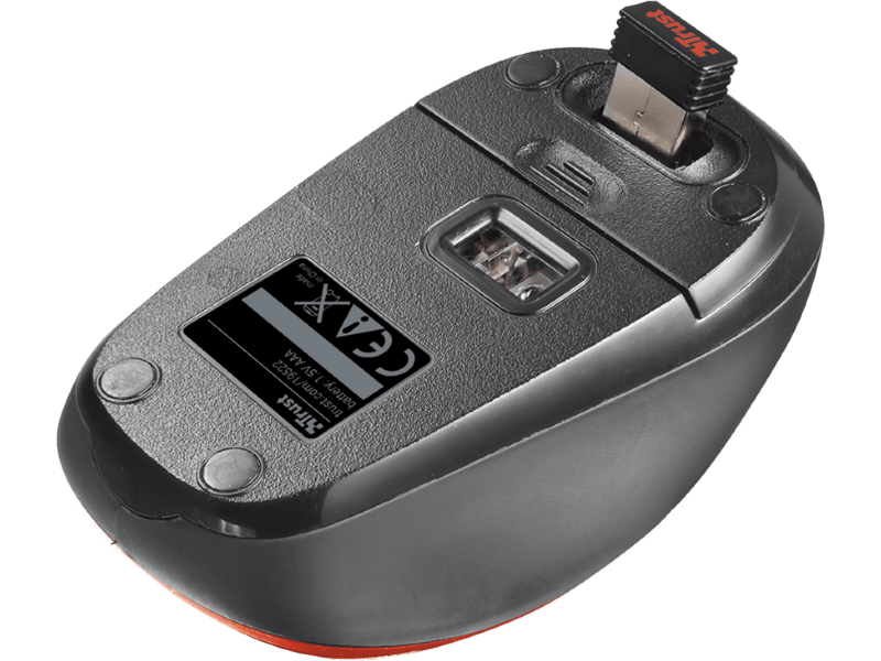 Trust 19522 Vezeték nélküli egér, piros