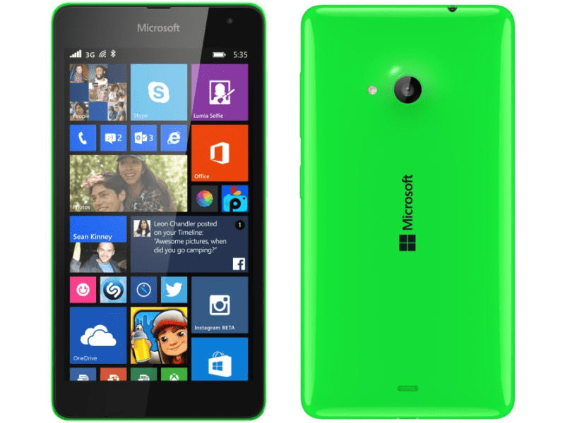 Microsoft 535 Dual SIM 8 GB Kártyafüggetlen Mobiltelefon, Fekete