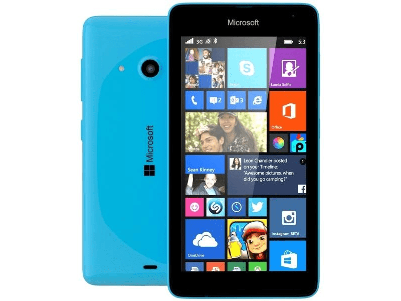Microsoft 535 Dual SIM 8 GB Kártyafüggetlen Mobiltelefon, Fekete