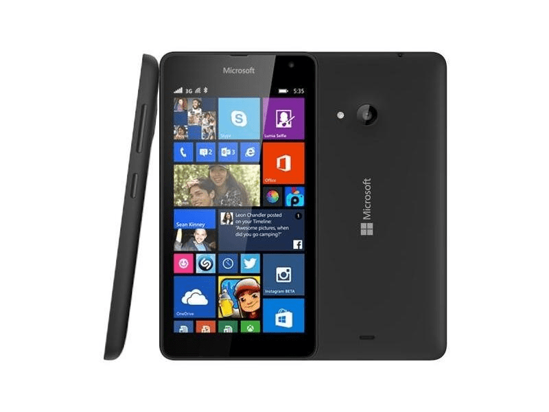 Microsoft 535 Dual SIM 8 GB Kártyafüggetlen Mobiltelefon, Fekete