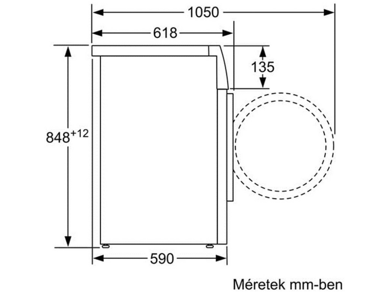 BOSCH WAT28460BY Elöltöltős mosógép