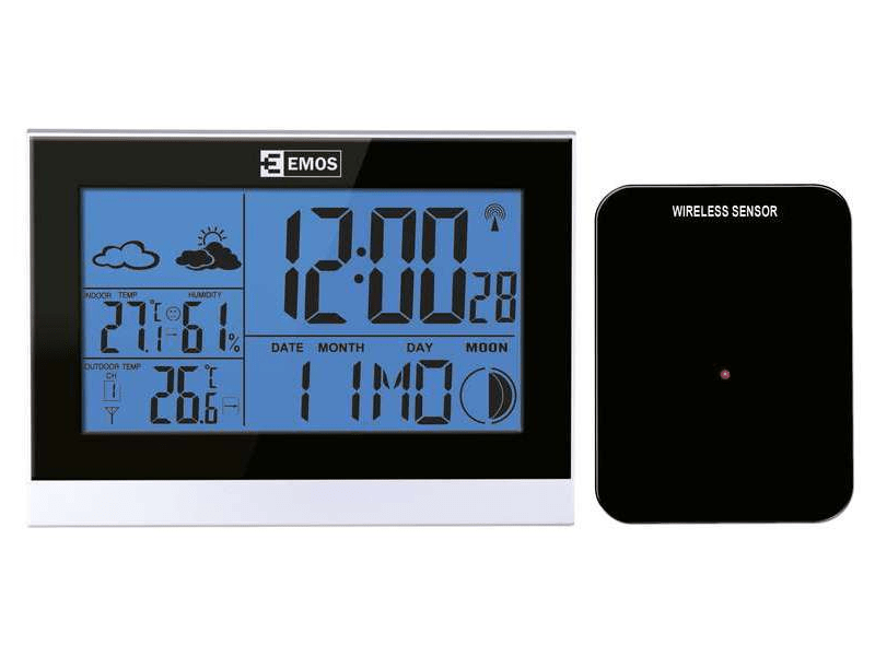 Emos E3070 Időjárás állomás, fekete
