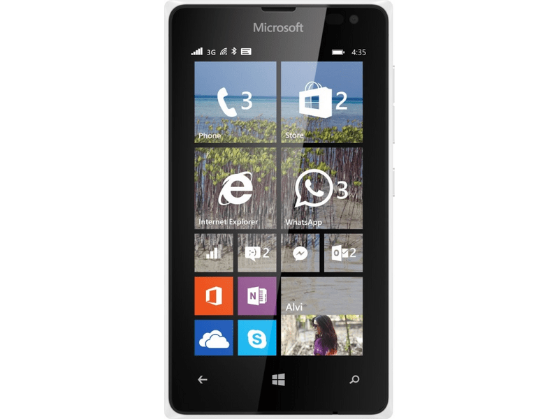 Microsoft 435 Dual SIM 8 GB Kártyafüggetlen Mobiltelefon, Fehér