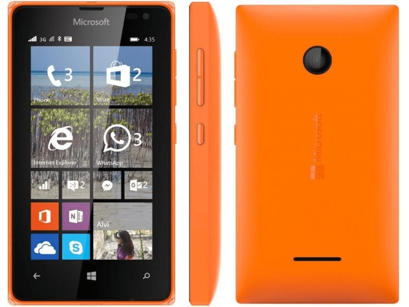 Microsoft 435 Dual SIM 8 GB Kártyafüggetlen Mobiltelefon, Fehér