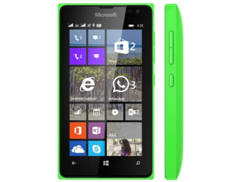 Microsoft 435 Dual SIM 8 GB Kártyafüggetlen Mobiltelefon, Fehér
