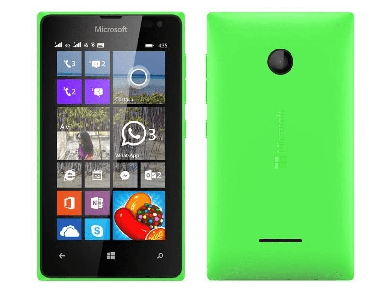 Microsoft 435 Dual SIM 8 GB Kártyafüggetlen Mobiltelefon, Fehér