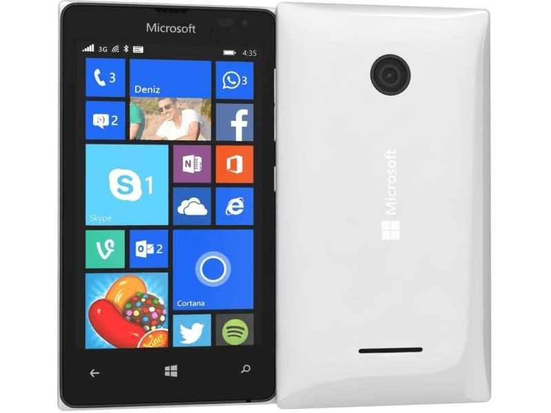 Microsoft 435 Dual SIM 8 GB Kártyafüggetlen Mobiltelefon, Fehér