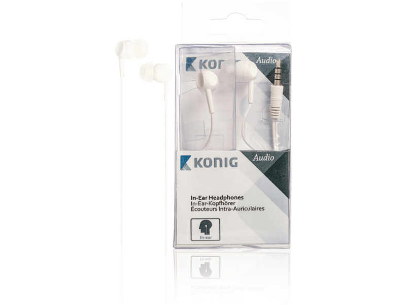 König CSHSIER200WH In-Ear Headset, Fehér