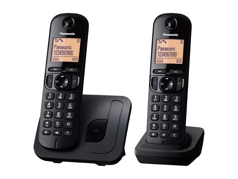 Telefon Panasonic TGC212, crni