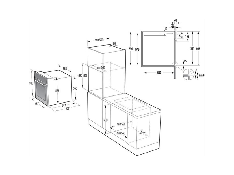 GORENJE BO658A41XG Beépíthető sütő
