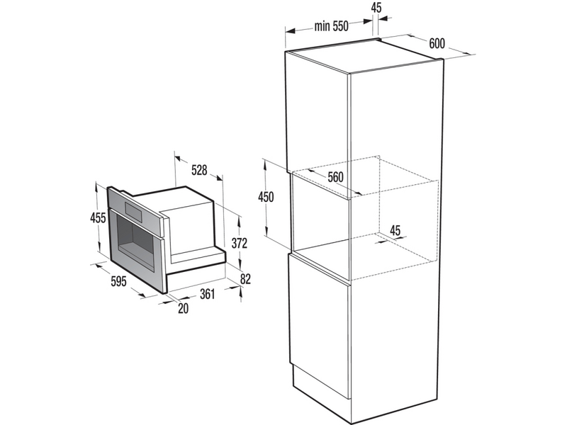 GORENJE CMA9200UX Beépíthető kávéfőző