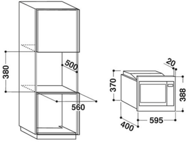 Whirlpool AMW 1601 IX Beépíthető mikrohullámú sütő