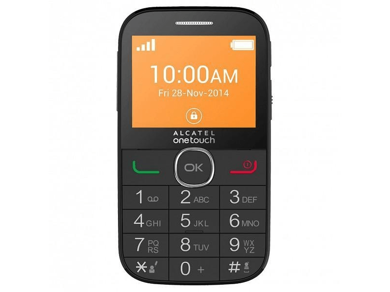 ALCATEL OT2004 BLACK B Mobiltelefon, Fekete