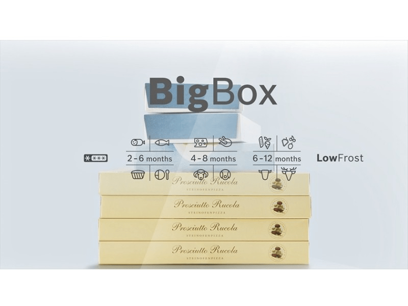 BOSCH KGV36UW30S Alulfagyasztós kombinált hűtőszekrény