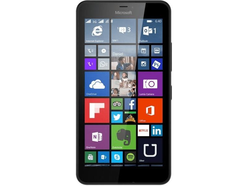 Microsoft 640 XL 8 GB Kártyafüggetlen Mobiltelefon, Fekete