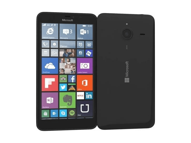 Microsoft 640 XL 8 GB Kártyafüggetlen Mobiltelefon, Fekete