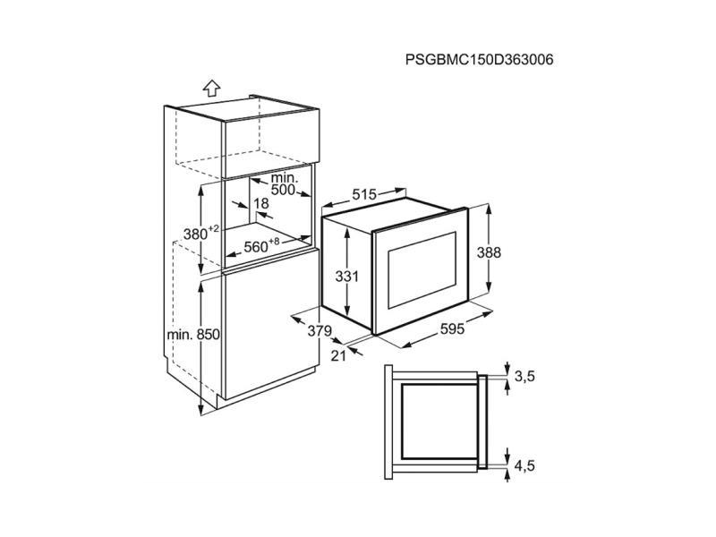 ELECTROLUX EMT25207OX Beépíthető mikrohullámú sütő