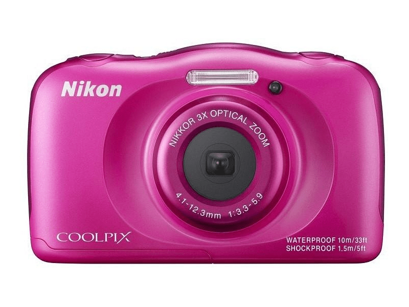 Nikon CoolPix S33 13,2 MPx Fényképezőgép, Kék + Hátizsák