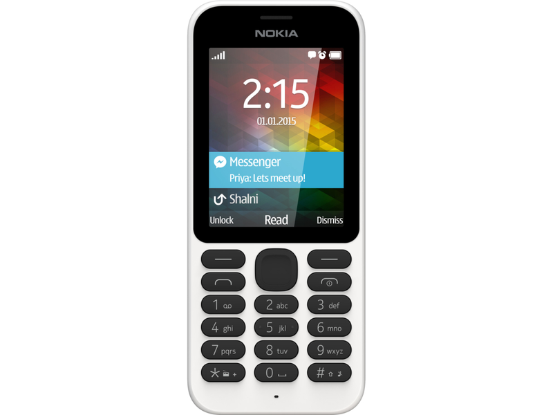 Nokia 215 Klasszikus Kártyafüggetlen Mobiltelefon, Fehér