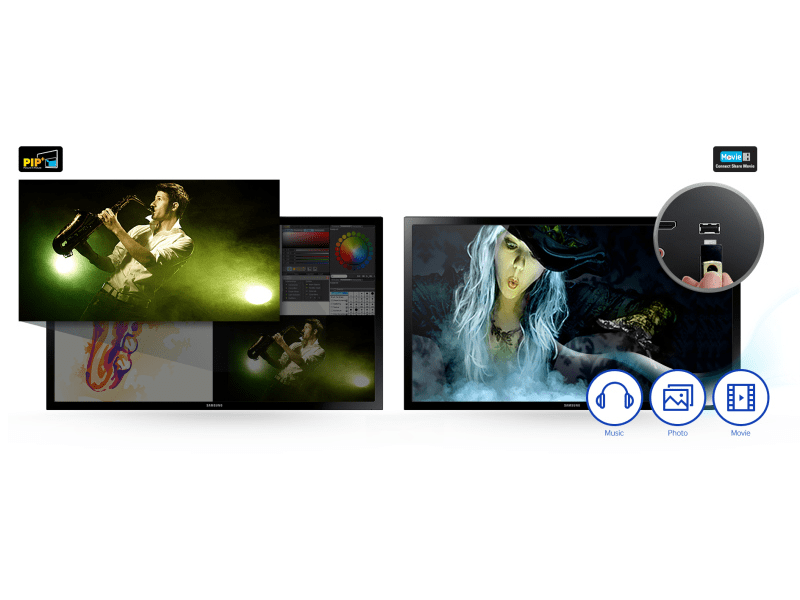 Samsung T28E310EW HD Ready LED Monitor Tv