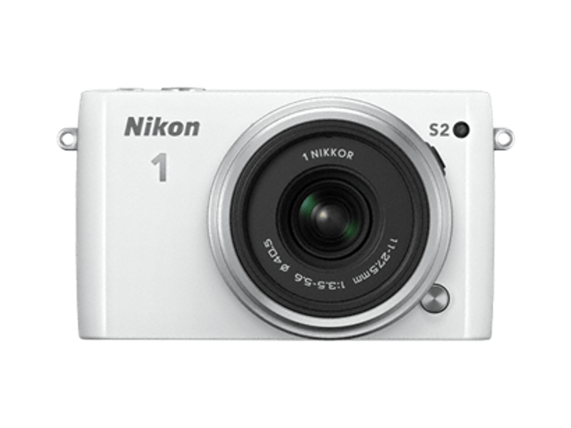 Nikon1 S2 Bajonettes Fényképezőgép, Fehér + 11-27.5 mm zoomobjektív