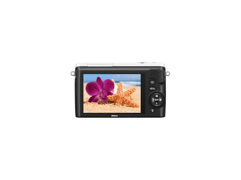 Nikon1 S2 Bajonettes Fényképezőgép, Fehér + 11-27.5 mm zoomobjektív