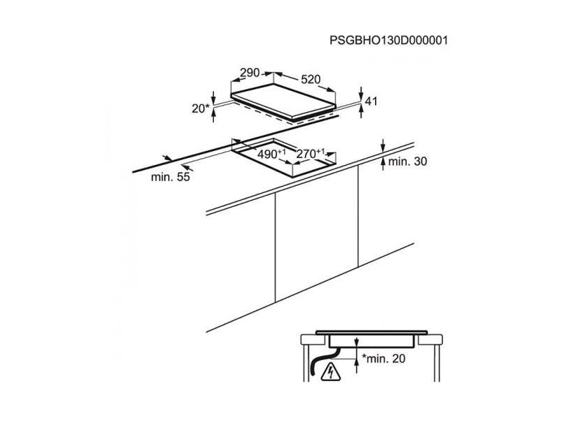 Electrolux EHF3320NOK Beépíthető kerámia főzőlap