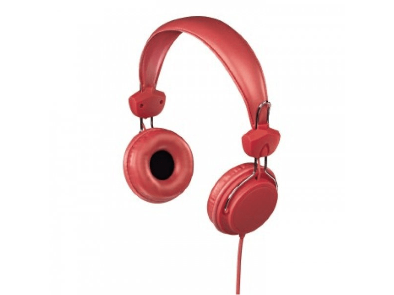 Hama 122667 Joy Mikrofonos Fejhallgató, Vörös